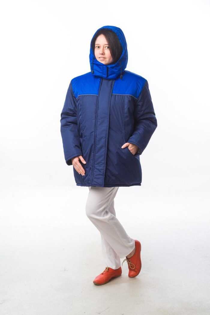 Куртка "Снежинка-1 М+" т.синий/василек